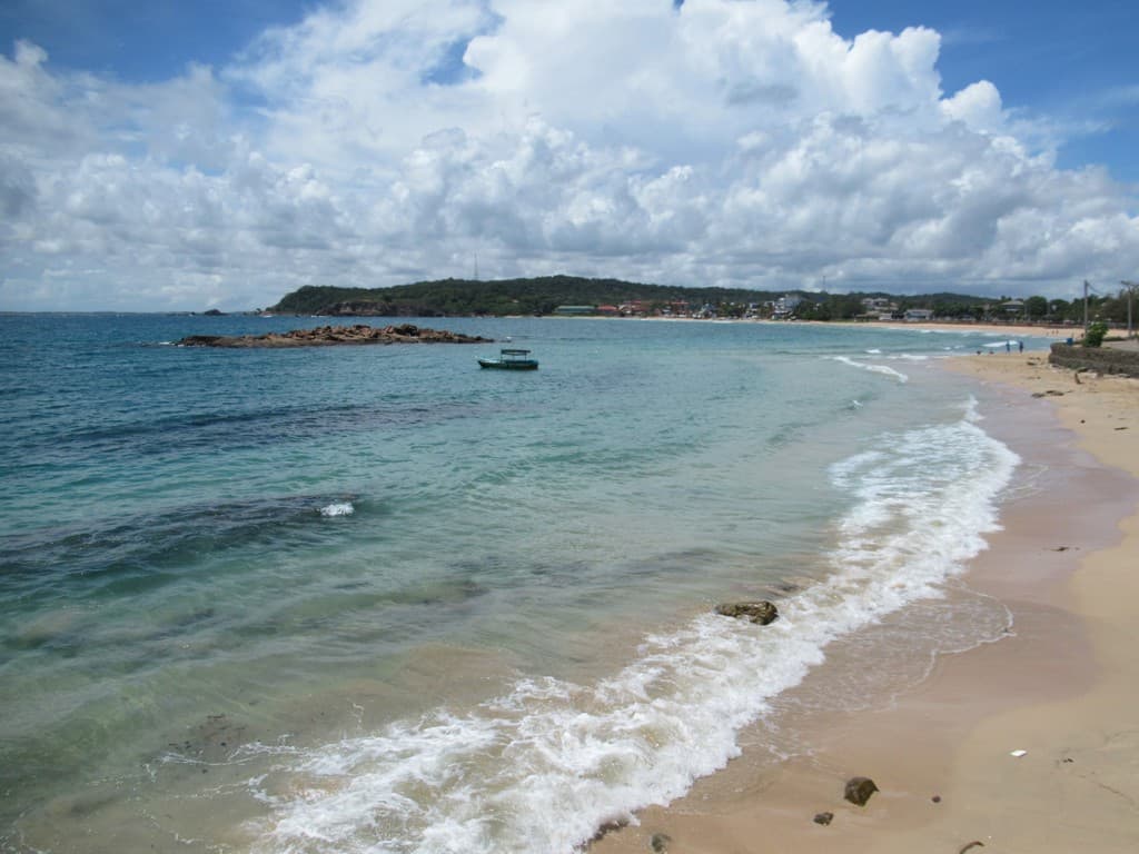 Koneswaram Beach and Dutch Bay coastline in Trincomalee, Sri Lanka